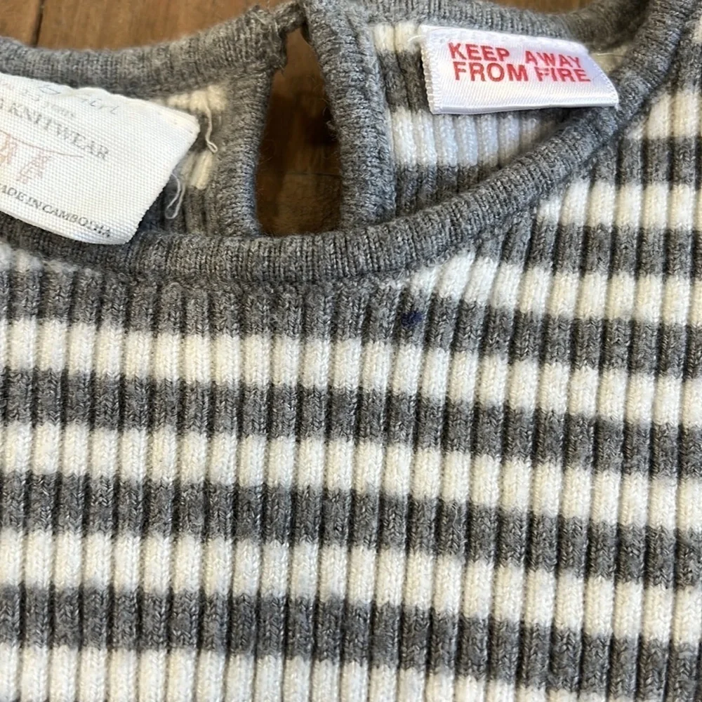 Zara gray striped dress - Picture 2 of 6